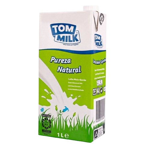 TOM MILK LAIT DEMI ECREME 1L