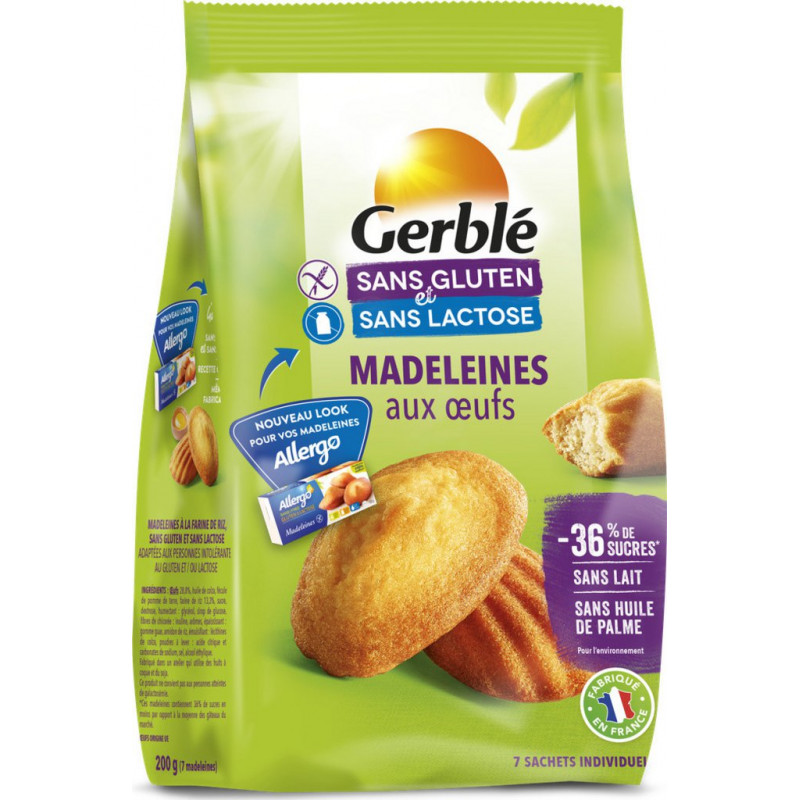 200G MADELEINES SS GLUTEN GERB