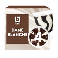 BONI DAME BLANCHE CUPS 4X135ML