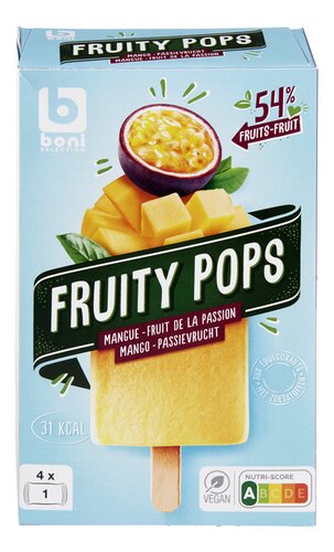 BONI glace fruits mangue/passion 4x65ml