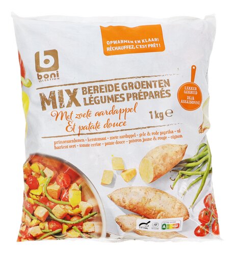 BONI PATATES DOUCES MÉLANGE LÉGUMES 1KG