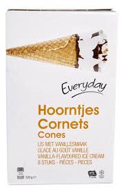 EVERYDAY CORNETS GLACE VANILLE 8X120ML