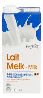 EVERYDAY Lait demi-écrémé brique 1L