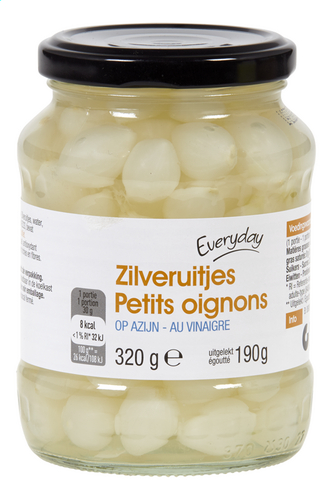 EVERYDAY petits oignons au vinaigre 320g