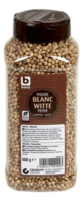 BONI poivre blanc grains 650g
