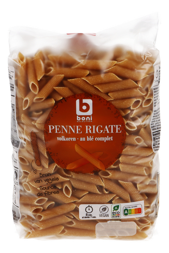 BONI penne rigate whole wheat 500g