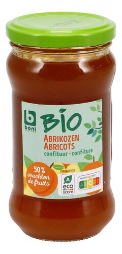 BONI BIO confiture d'abricots 50% 330g