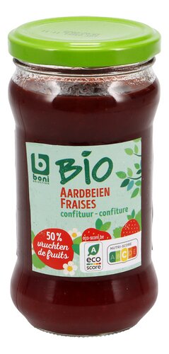 BONI BIO confiture fraises 50% 330g
