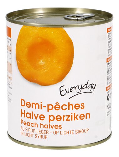 EVERYDAY half peach syrup cons 820g