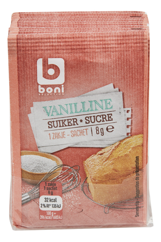 BONI sucre vanilline 15x8g