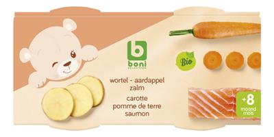 BONI Carrot with bio salmon 8M 2x200g