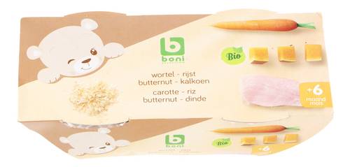 BONI Car.rice but.nut turkey 6M Bio 2x200g