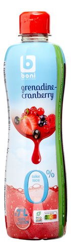 BONI sirop grenadine-cranb.0% sucre 75cl
