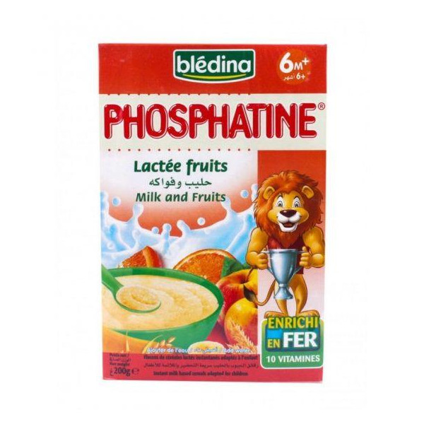 BLEDINA PHOSPHATINE 6M+ LACTEE FRUITS 190G
