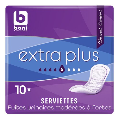 BONI Discr. serviettes inco Extra+ 10pc