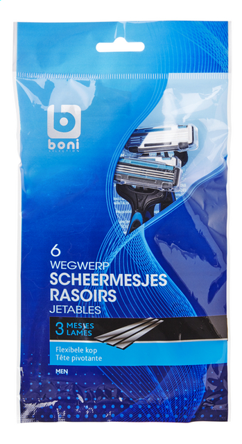 BONI disposable razor 3 blades 6p
