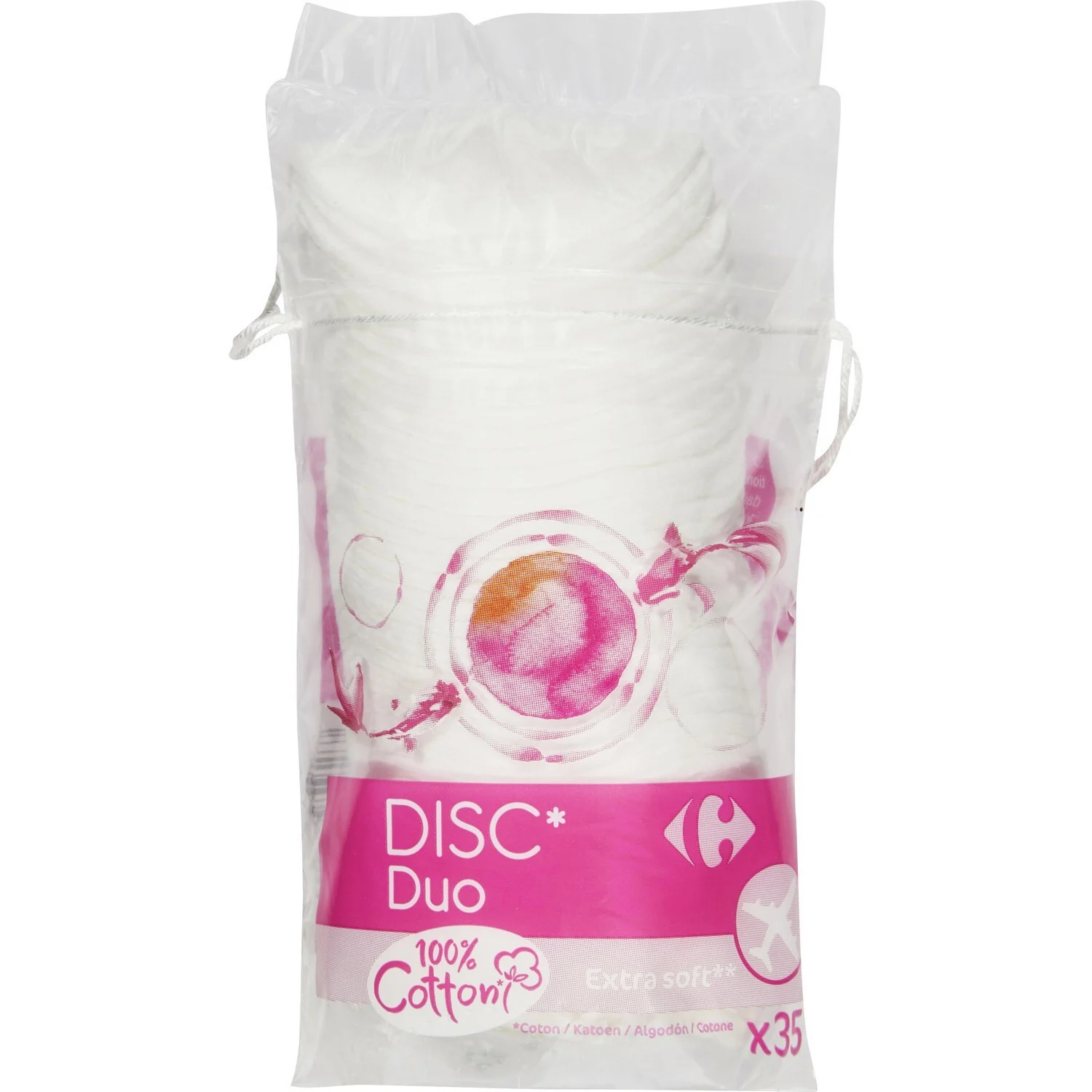 CARREFOUR SOFT COTON DISC DUO DEMAQUILLANT