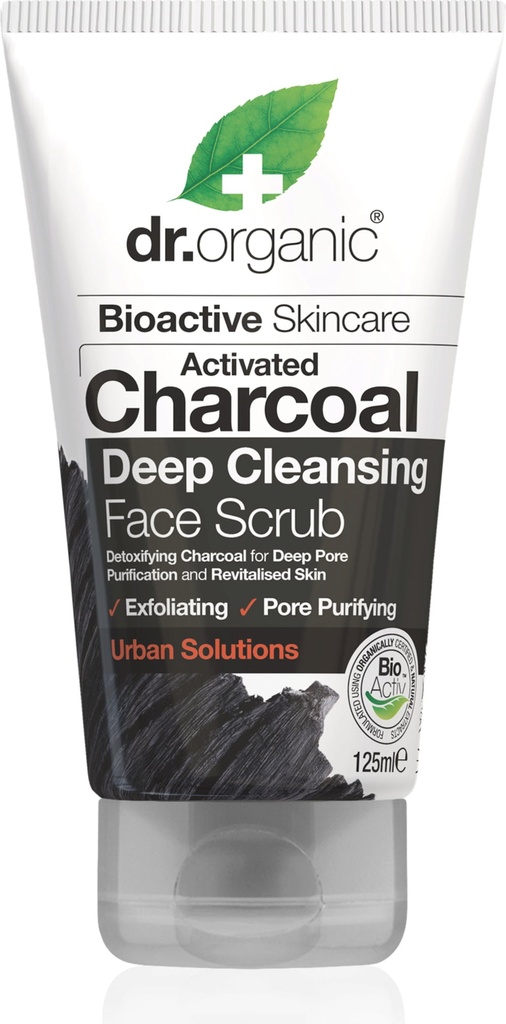 DR ORGANIC CHARCOAL EXFOLIANTE FACIAL 125ML