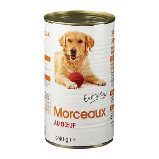 EVERYDAY chien morceaux boeuf 1240g