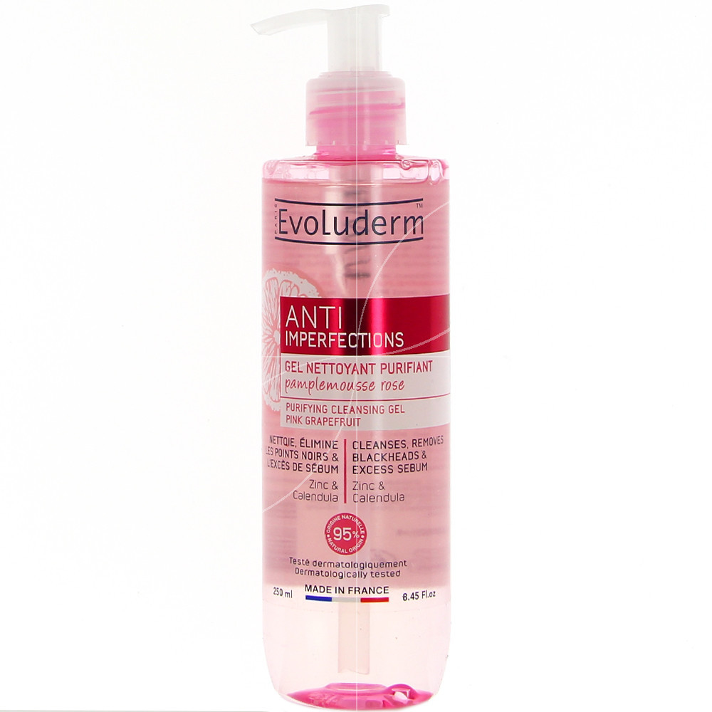 Evoluderm GEL NETTOYAN PURIFIAN PAMPLEMOUSSE 250ML