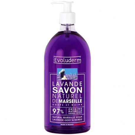 Evoluderm Gel lavant mains et corps Lavande 1L