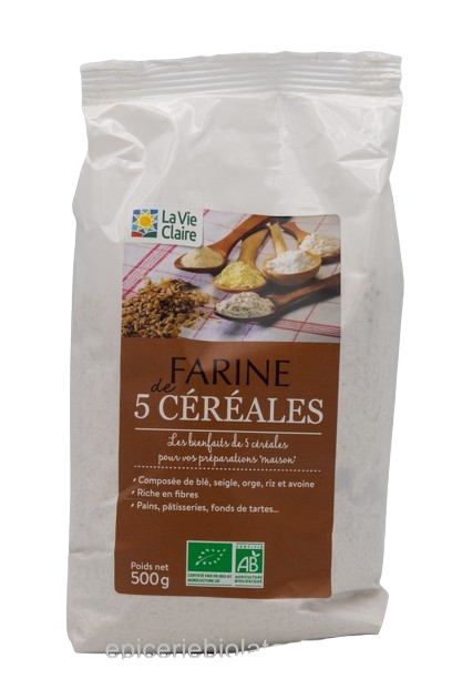 FARINE CUITE DE 5 CEREALES 500G