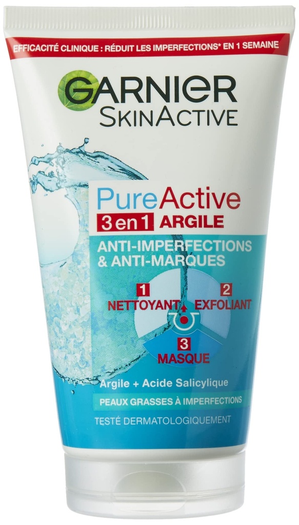 GARNIER PUR ACTIVE 3 EN1  150ML