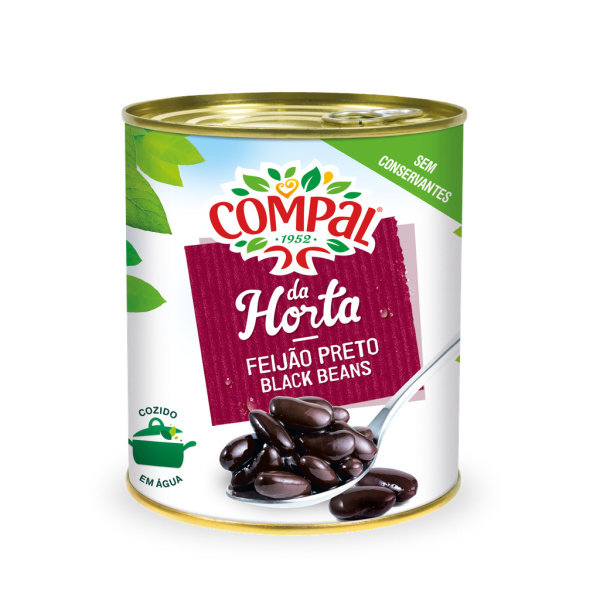 845G HARICOT NOIR CUIT COMPAL