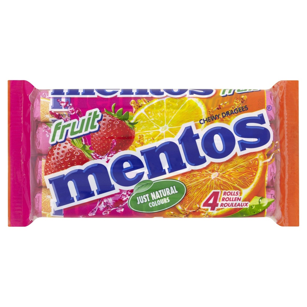 MENTOS AROMES NATURLS 4X 38G