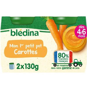 CAROTTES 2X130G.  BLEDINA