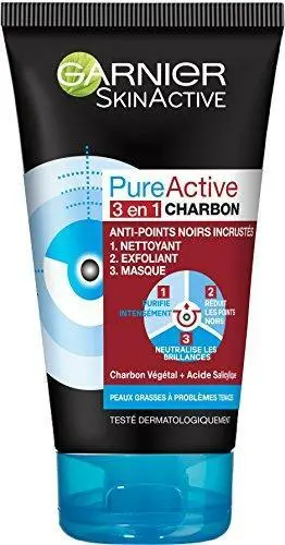Garnier Nettoyant 3 en 1 Charbon Anti-Points Noirs