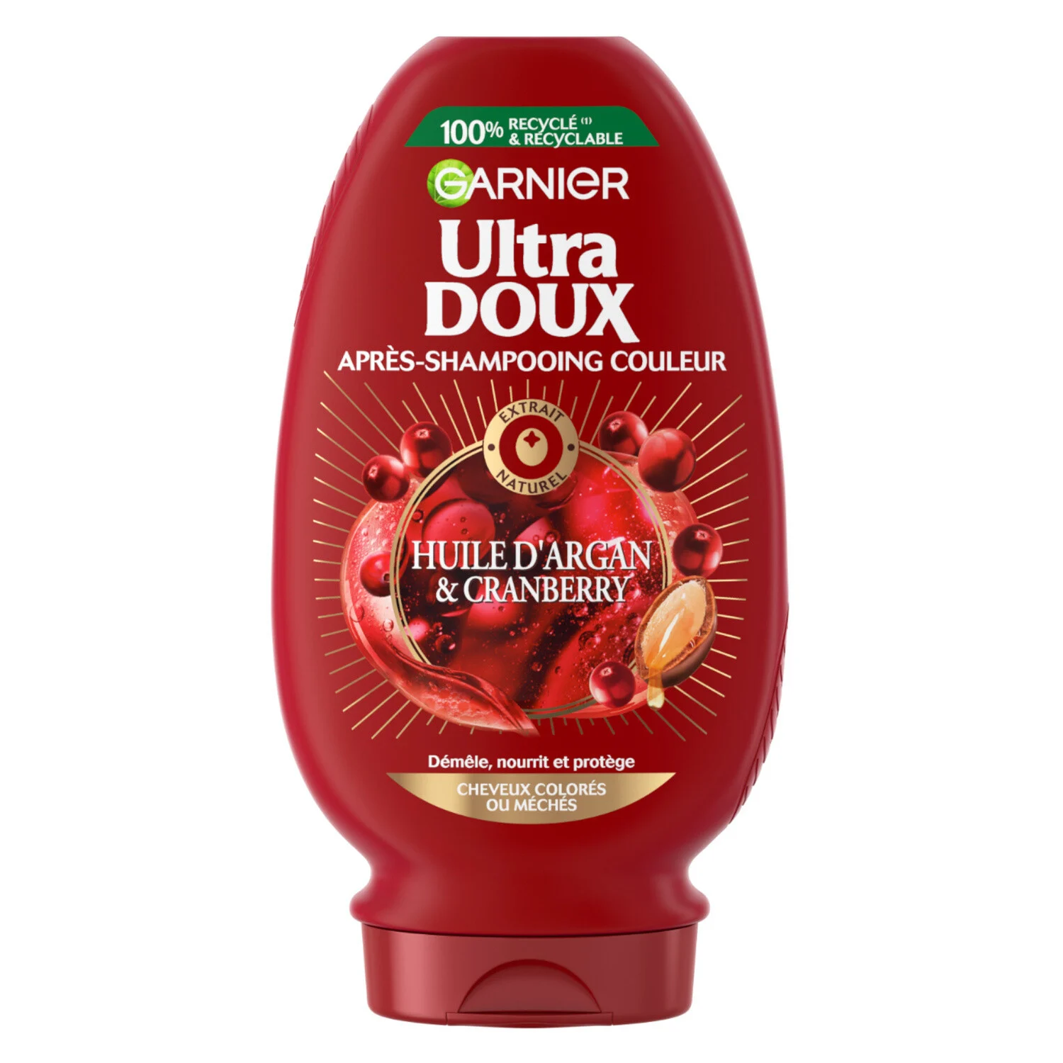 Garnier Ultra Doux Après-shampoing Couleur huile d'Argan et Cranberry