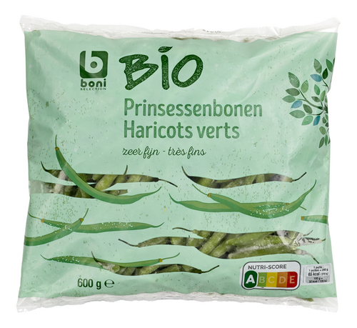 BONI BIO HARICOTS VERTS TRÈS FINS 600G