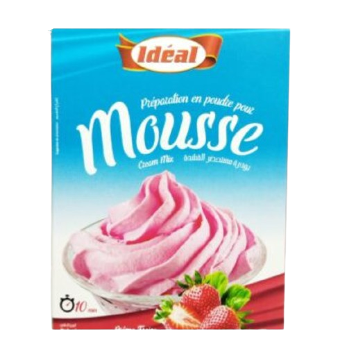 IDEAL MOUSSE POWDER PREPARATION CREAM MIX STRAWBERRY 110G