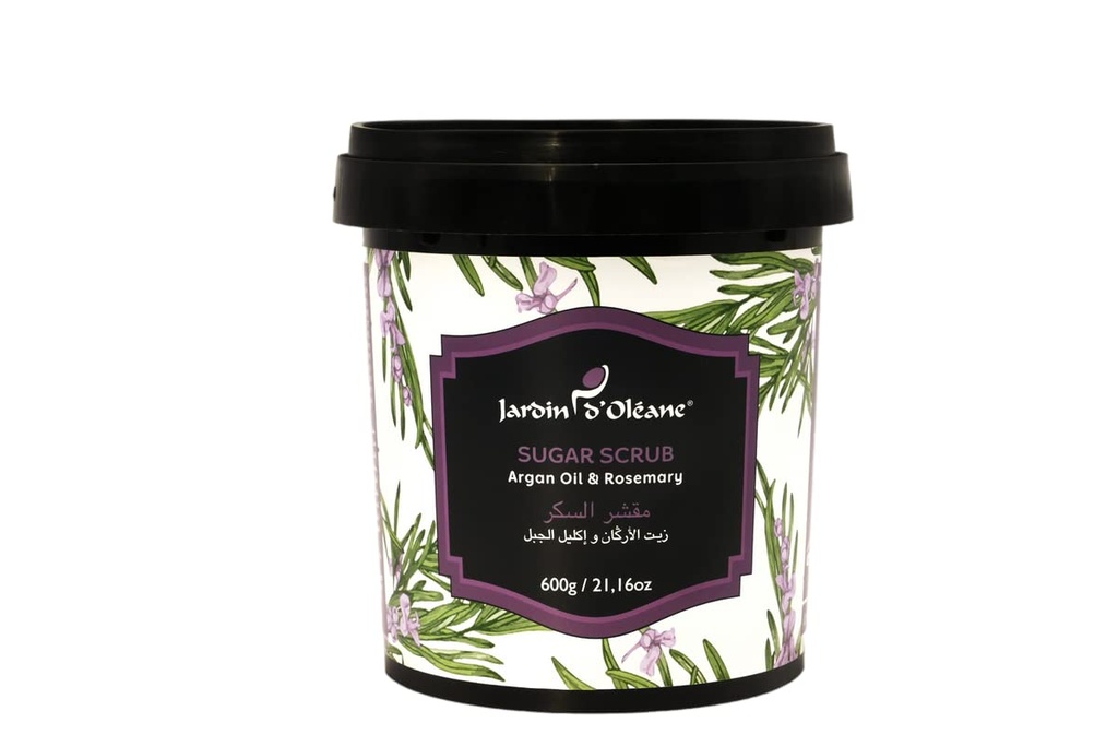 JARDIN D OLEANE SUGAR SCRUB ARAGN OIL ROSEMARY 600G