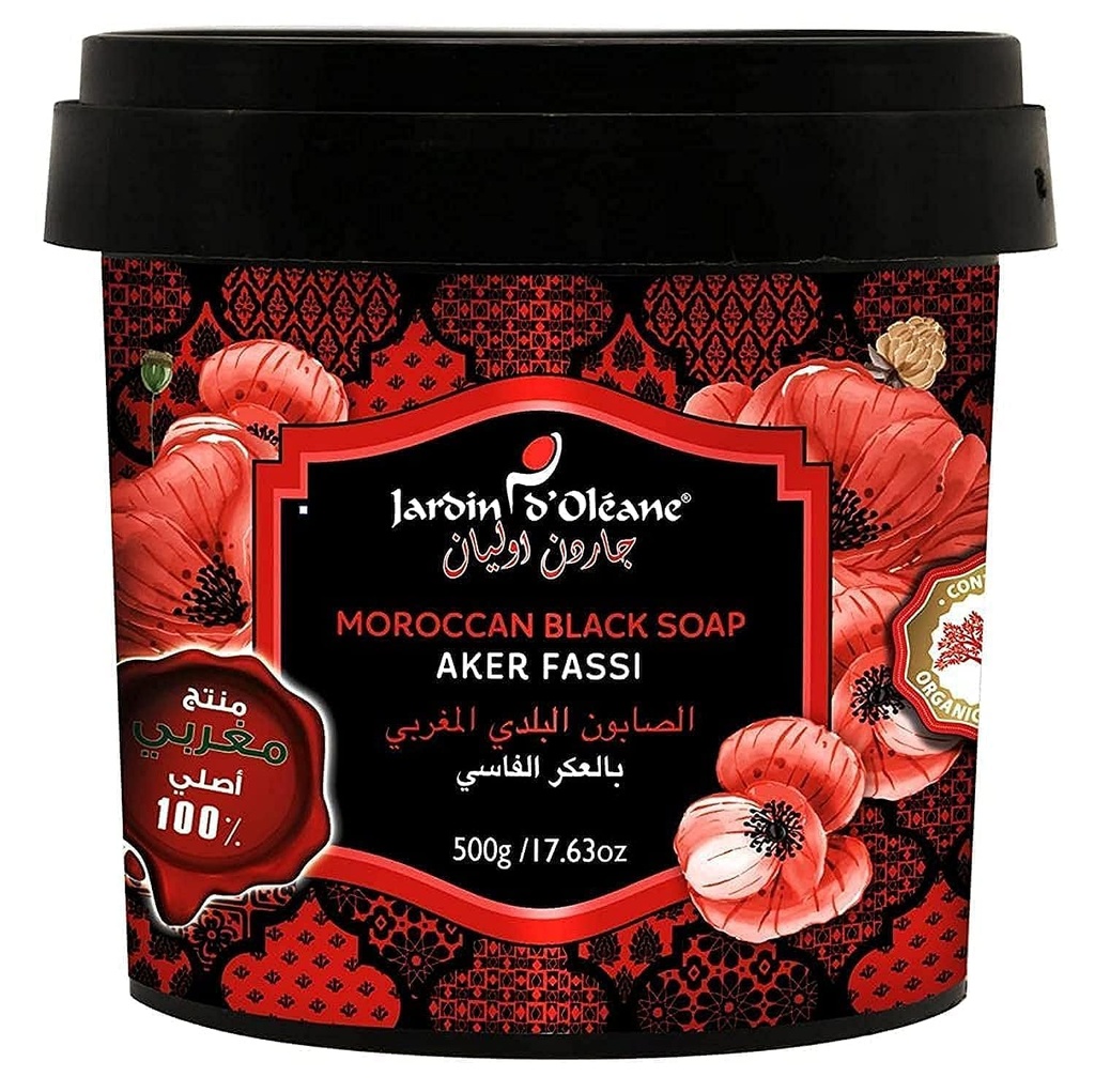 JARDIN D OLEANE SAVON NOIR MAROCAIN FASSI 500G