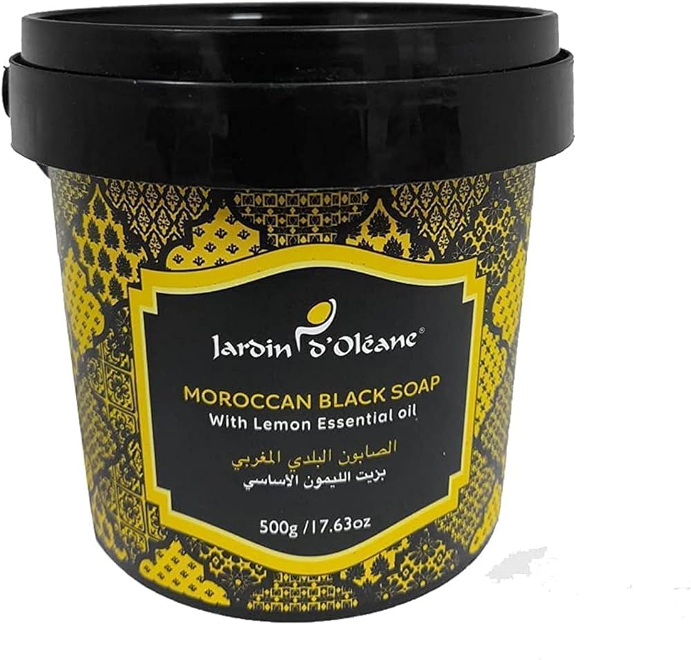 JARDIN D OLEANE MAROCCAN BLACK SOAP LEMON OIL 500G