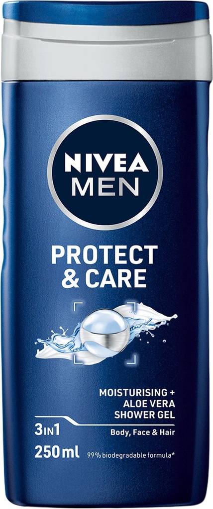 جل استحمام للحماية والعناية للرجال 250 مل Nivea 
