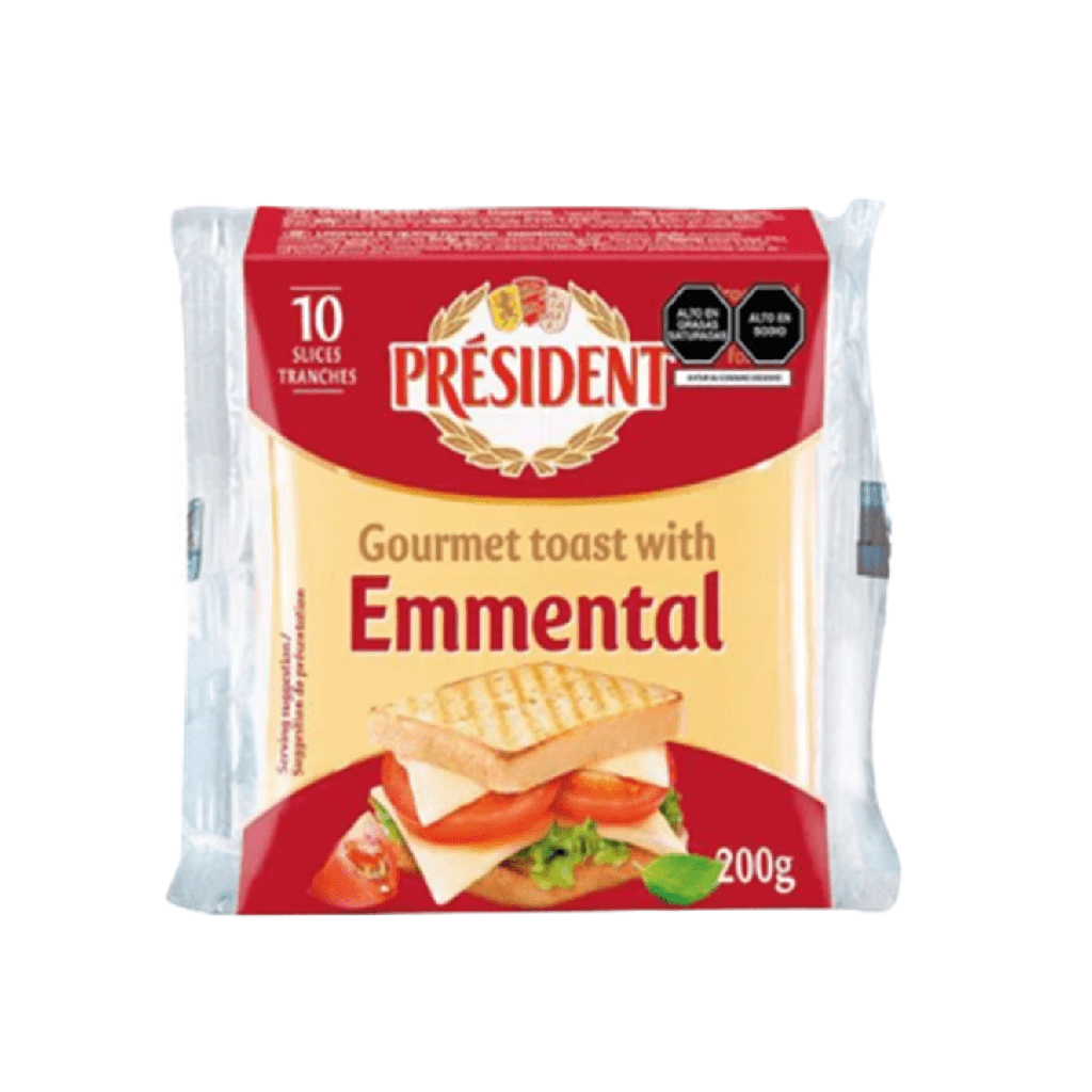 PRESIDENT EMMENTAL 10 SLICES 49715
