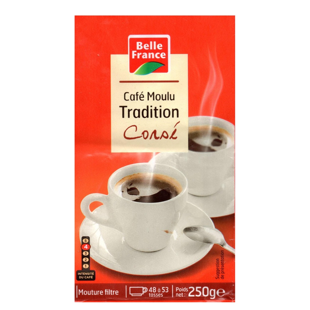 BELLE FRANCE CAFE MOULU TRADITION 250g