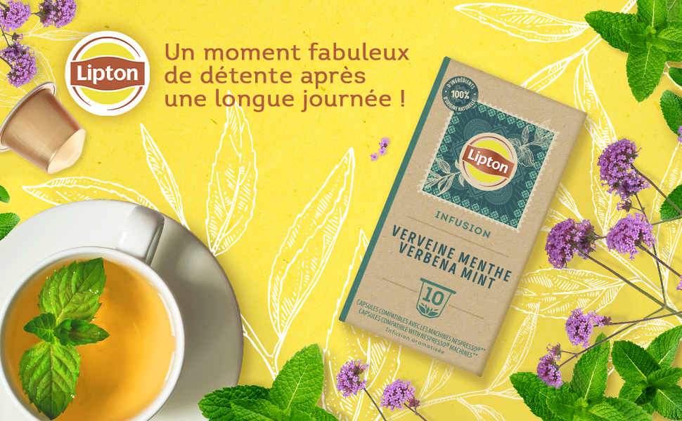 LIPTON INFUSION VERVEINE MENTHE 40G