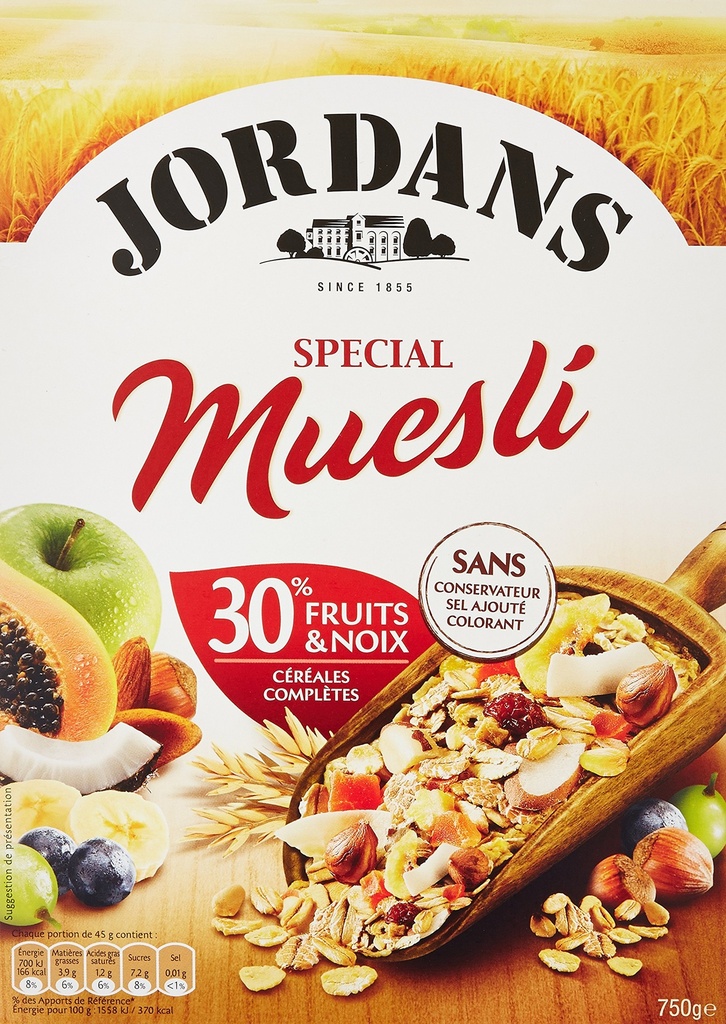 SPECIAL MUESLI 750G  JORD
