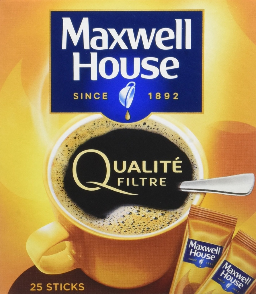 25 DOSES DE CAFE SOLUBLE MAXWEL HOUSE