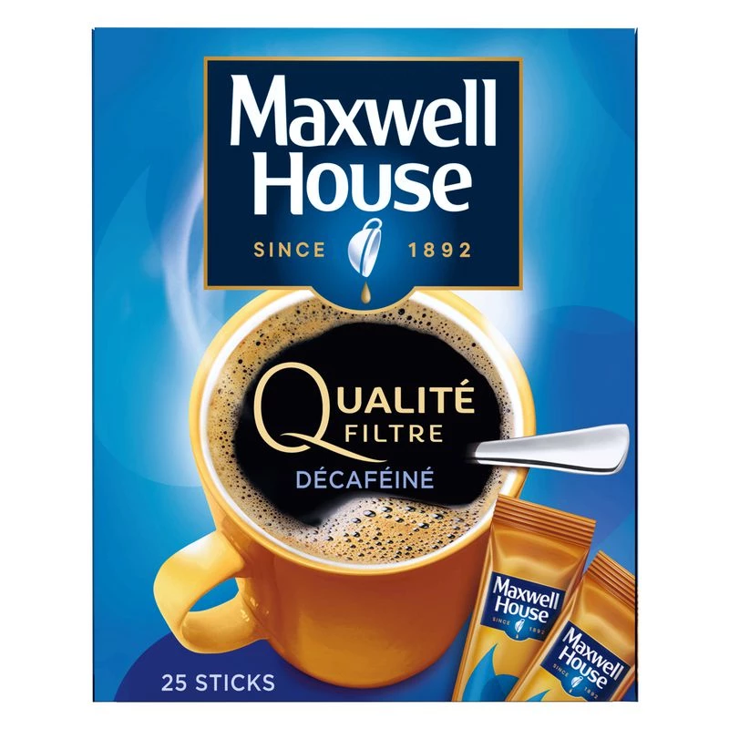 CAFÉ DÉCAFÉINÉ 25 STICKS MAXWELL