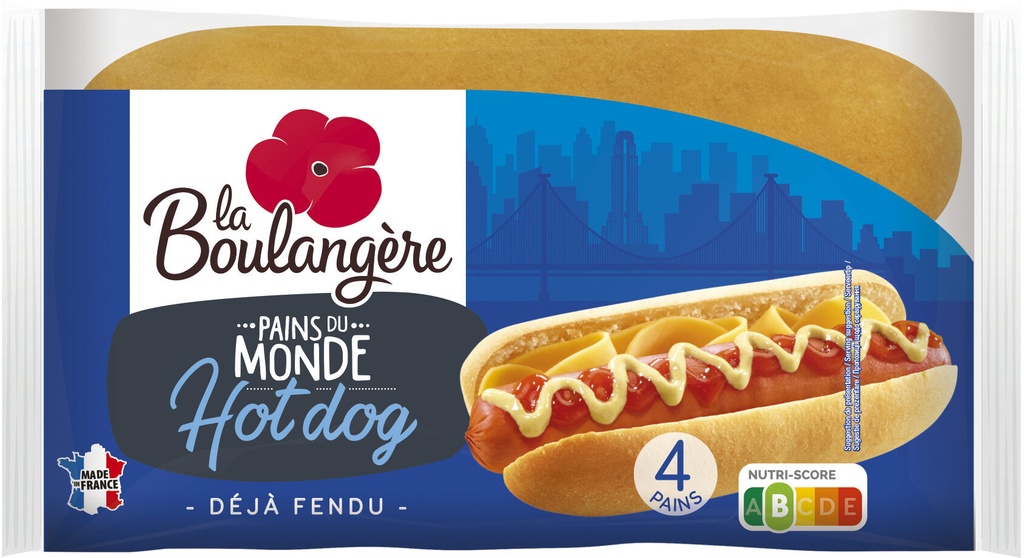 PAQ.4 PAINS HOT DOG 250G