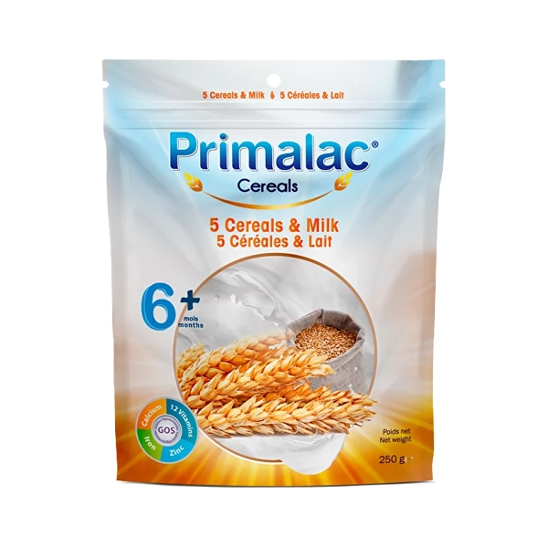 PRIMILAC 5 CEREALS ET LAIT 6+  250G