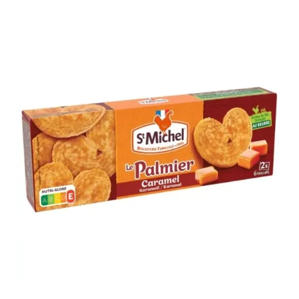 100G PALMIER CARAMEL COOKIE ST MICHEL
