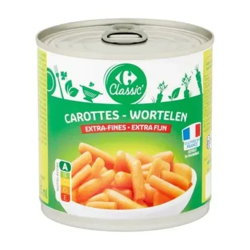 1/2 CRF EXTRA FINE CARROTS
