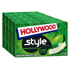HOLLYWOOD STYLE CHLOROPHYLE MENTHE S SUCRE 12PCS
