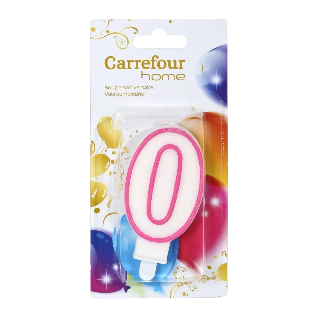 0 BOUGIE CHIFFRE CARREFOUR HOME